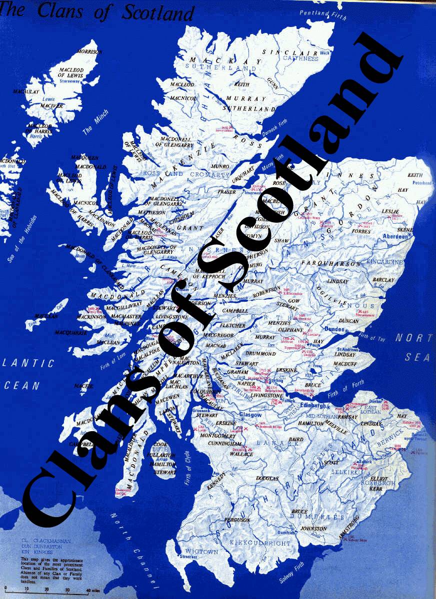 Scottish Clan Map